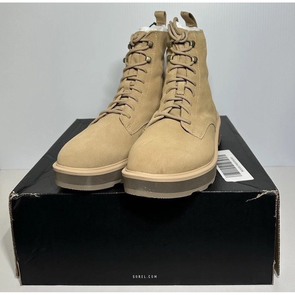 Sorel Hi-Line Lace Up Suede Waterproof Boots Men Size 9